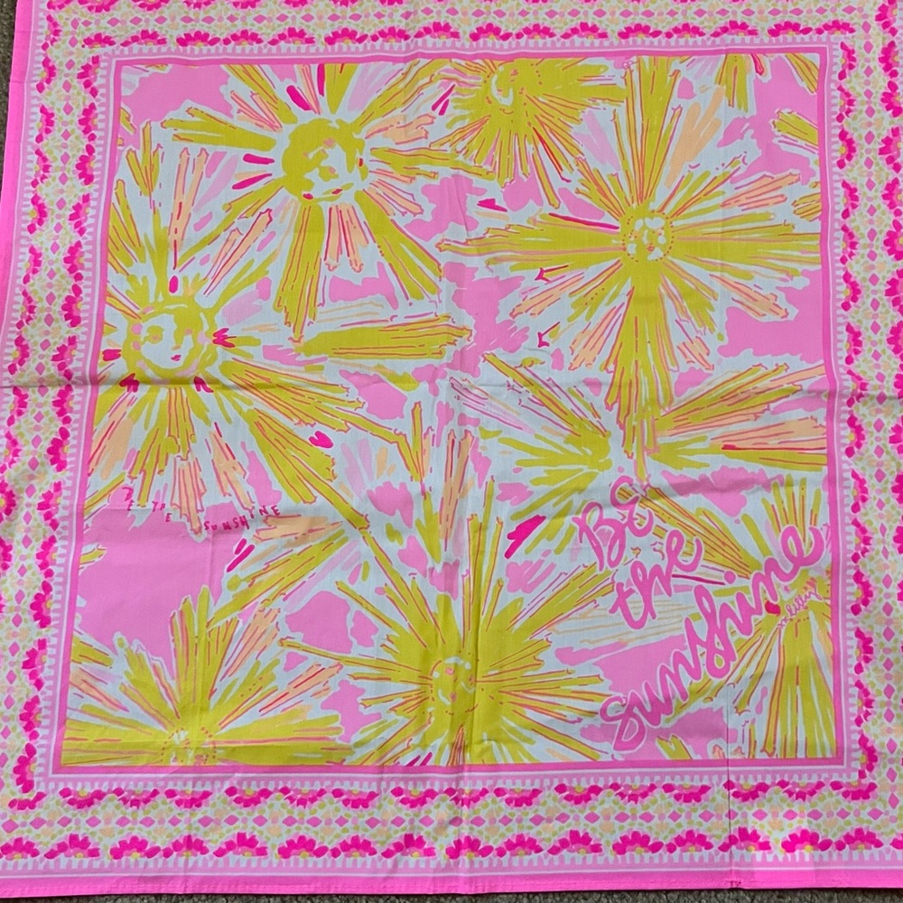 Lilly Pulitzer “Be the Sunshine” Square Scarf